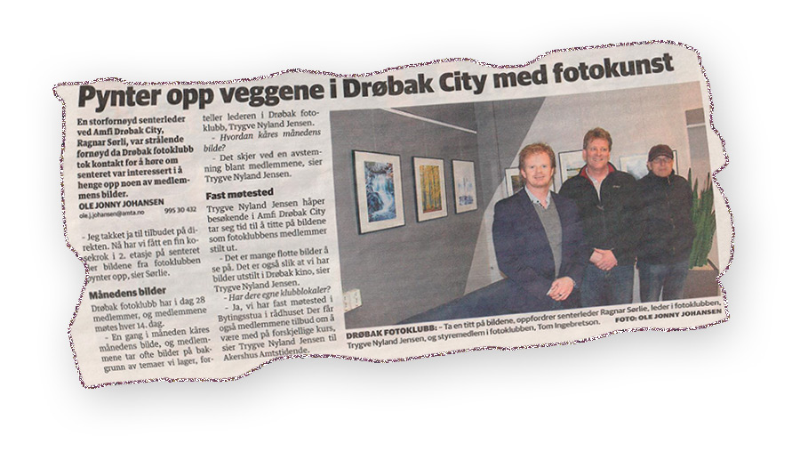 Tom og Trygve intervjuet i Amta 14. april 2014